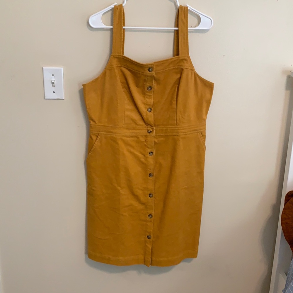 J. Crew Mustard Corduroy Jumper